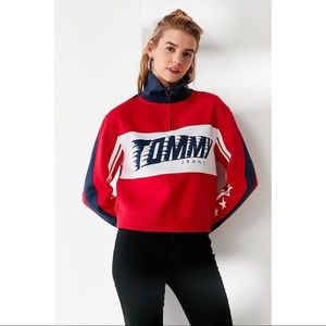 Limited‎ Edition Tommy Jeans Half-Zip Polo Racing Sweatshirt